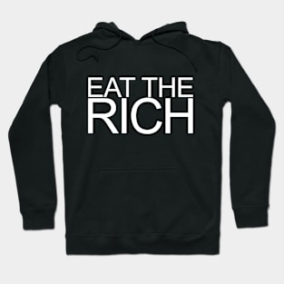 Eat The Rich, White Hoodie